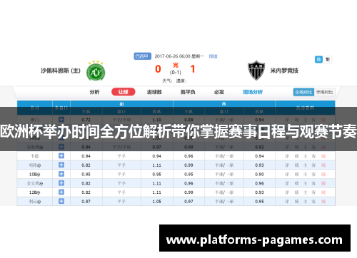 欧洲杯举办时间全方位解析带你掌握赛事日程与观赛节奏